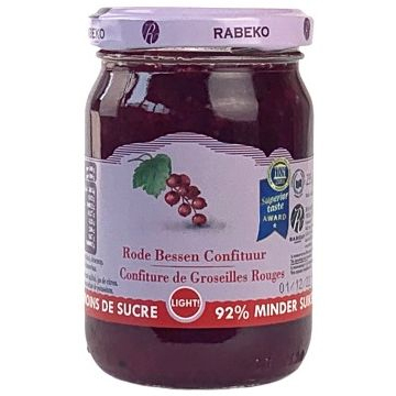 Rabeko Confituur Light Rode Bessen 235g
