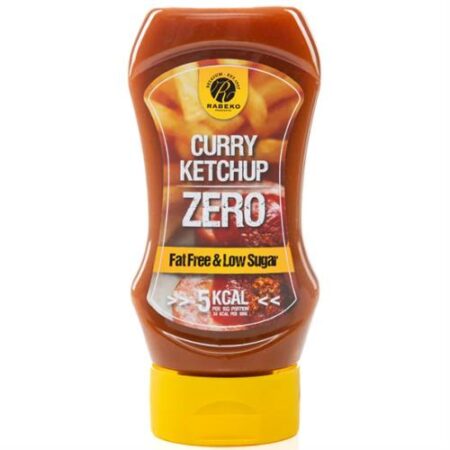 Rabeko Curry Ketchup Zero saus 350ml fles