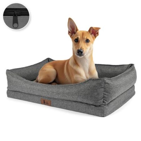 Pet Perfect Orthopedische Hondenmand Grijs – Medium (76×51 cm)