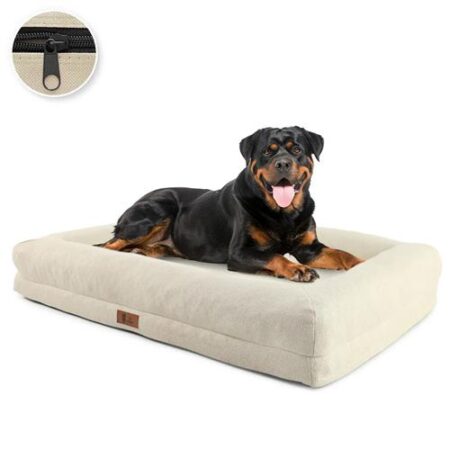 Pet Perfect Orthopedische Hondenmand Wit – XL (112 × 81 × 22 cm)