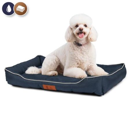 Pet Perfect Benchkussen Blauw – Large (90 × 55 cm)