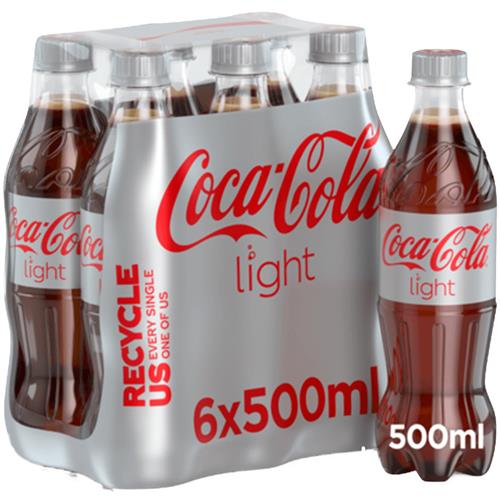 Coca-Cola Light 6 x 500ml flesjes – PET