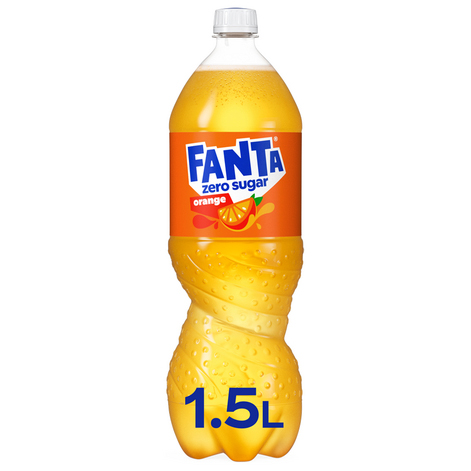 Fanta Orange Zero 1,5L – PET Fles – Limonade - Suikervrij