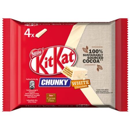KitKat Chunky White 4x40g | Crispy Wafel & Witte Chocolade