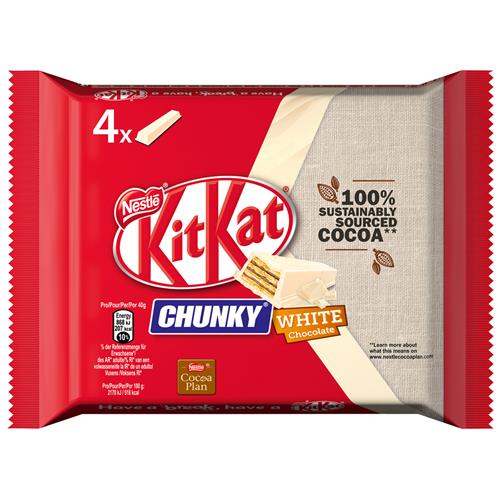 KitKat Chunky White 4x40g | Crispy Wafel & Witte Chocolade