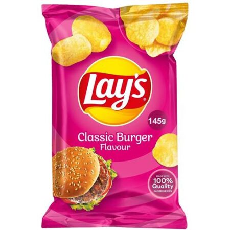 Lays Chips Classic Burger Flavour 145g