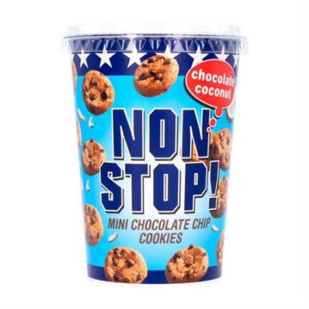 Non Stop! Mini Cookies Met Chocoladestukjes En Kokos 125g
