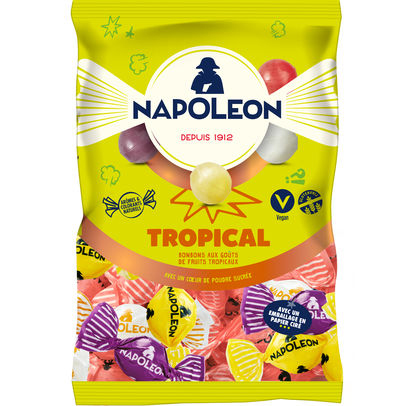 Napoleon Snoepjes Tropical 150g – Fruitkogels Met Tropische Smaakjes – Apart Verpakt – Vegan