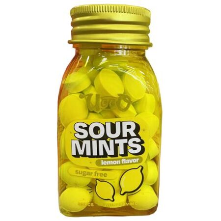 Uggo Sour Mints suikervrij – citroen 45 g