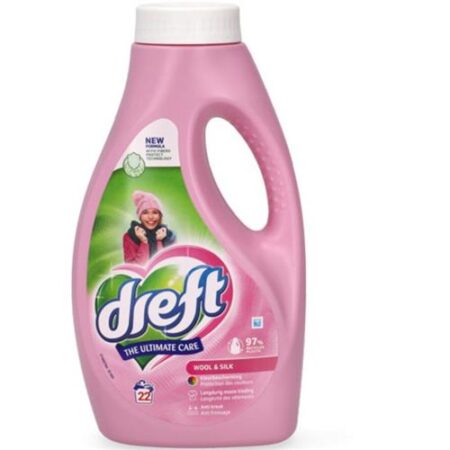 Dreft wol & zijde vloeibaar wasmiddel 22wasb/990ml