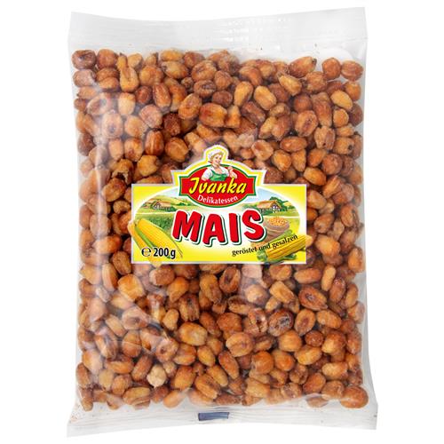 Ivanka geroosterde en gezouten maïs 200g zak met knapperige maïskorrels