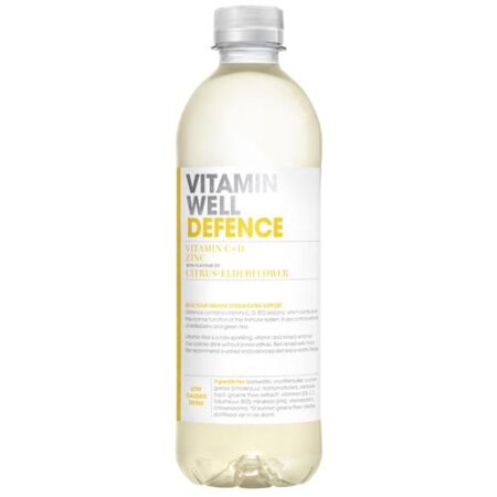 Vitamin Well Defence Citrus & Elderflower – 500ml – Sportdrank – Met Vitamine C+D & Zink