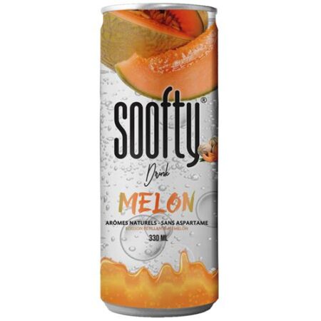 Soofty Drink Melon 330ml - Frisdrank Met Meloen Smaak - Blikje