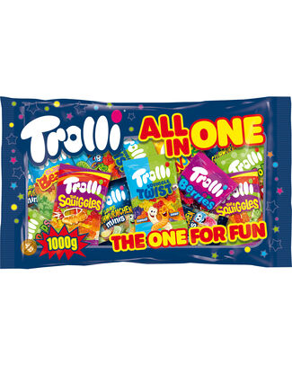 Trolli All in One – 42 Minis 1000g | Heerlijke snoepmix