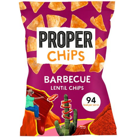 Proper Lentil Chips Barbecue 85 g – luchtige chips