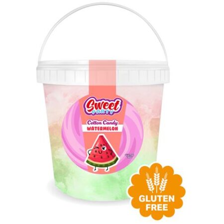 Sweet Party Suikerspin Watermelon 40g – Glutenvrije Suikerspin Met Watermeloensmaak