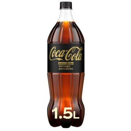 Coca Cola Zero Sugar Cafeïne Free 1,5L - PET Fles - Zonder Caffeïne - Zonder Suiker