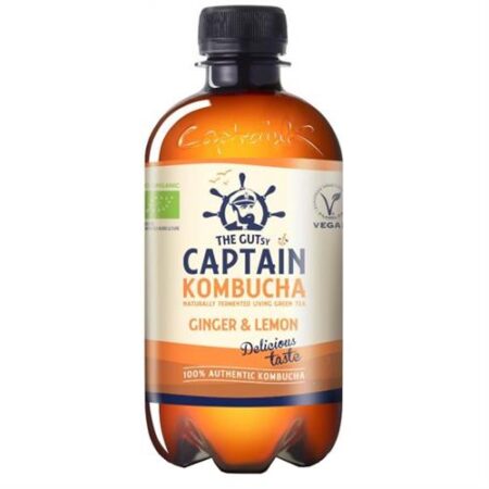 The Gutsy Captain Kombucha Ginger & Lemon 400ml
