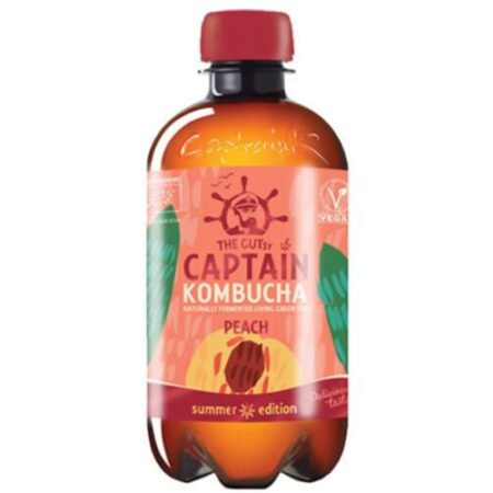 The Gutsy Captain Kombucha Peach 400ml