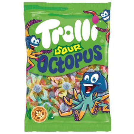 Trolli Snoepen Zure Octopus 1kg – Zure Fruitgom – Bulk Snoep
