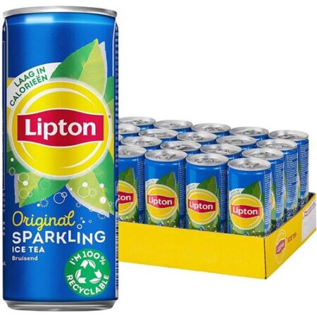 Lipton Ice Tea Original Sleek 24 x 33cl - Verfrissende Ijsthee in Handige Blikjes