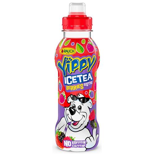 Rauch Yippy ice tea berries 330ml kinderdrank zonder cafeïne met bessen smaak
