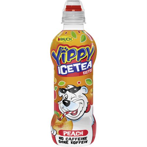 Rauch Yippy ice tea peach 330ml kinderdrank met perziksmaak