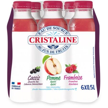 Cristaline Bronwater Cassis-Appel-Framboos 6 x 50cl