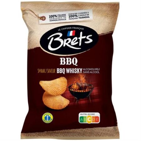 Brets Chips BBQ Wisky Alcoholvrij 125g