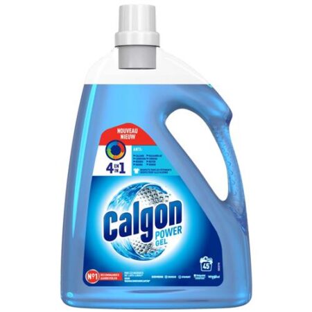 Calgon Wasmachine Power Gel 4 in 1 - Anti-Kalkaanslag - Corrosie - Vuilresten - Geuren 45wasb/2.25L