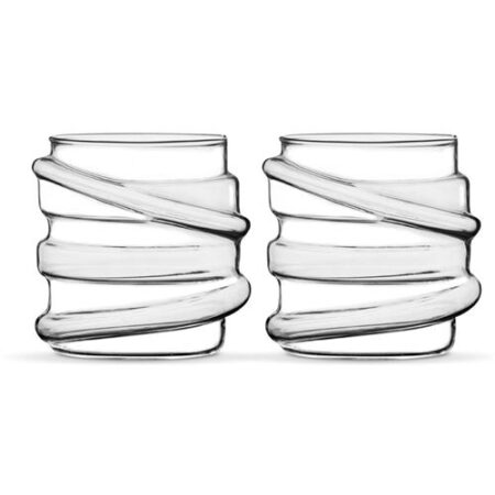 Borosilicaatglas Wavy 2 Stuks 420ml