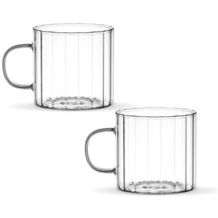 Livenza Glas Linea Met Handvat 2 stuks 400ml