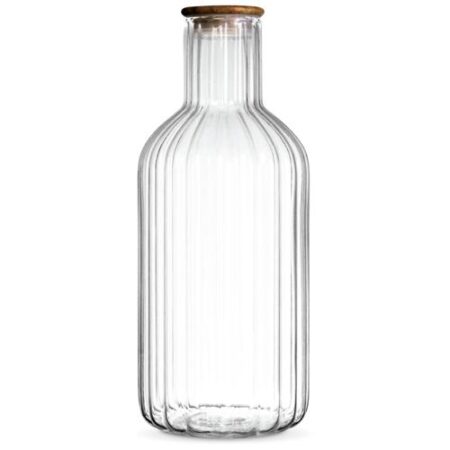 Livenza Glazen Fles Linea Met Houten Stopper 1400ml