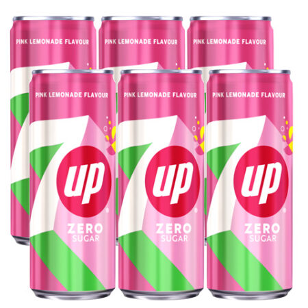 7UP pink zero sugar 6 x 33cl