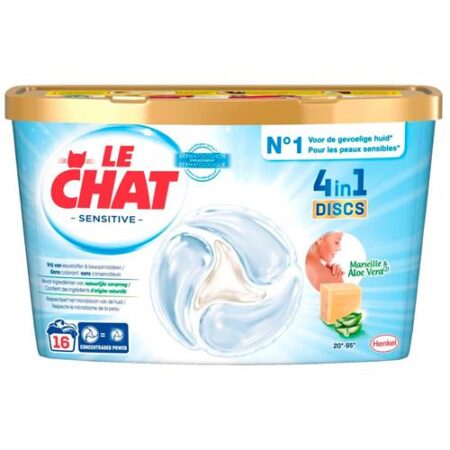 Le Chat Sensitive 4-in-1 Waspods Marseille & Aloe Vera 16 Pods