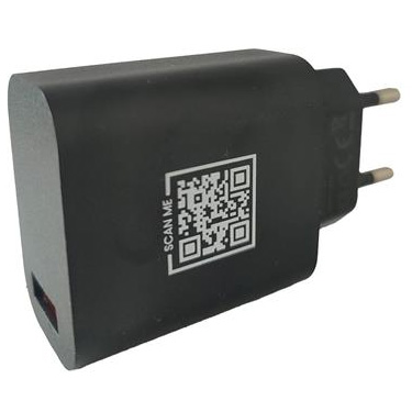 Zwarte USB plug voor Chocolate Fondue warmhoudplaat