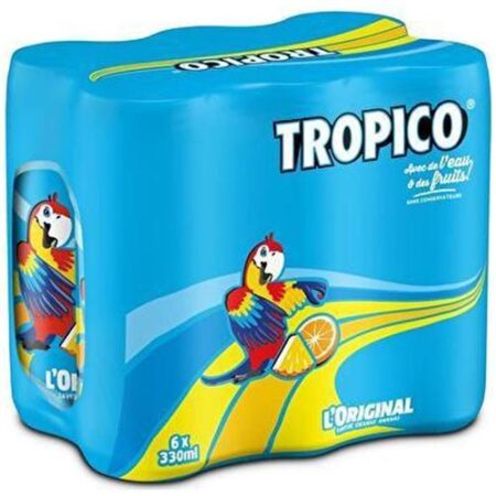 Tropico Original - Water & Fruitsap - Sinaasappel & Ananassmaak 6 x 33cl