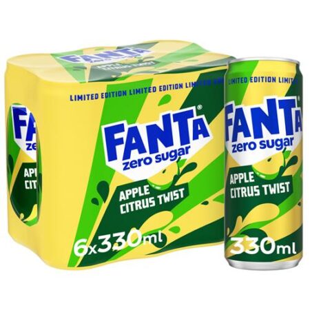 Fanta Zero Sugar 6 x 33cl Apple Citrus Twist