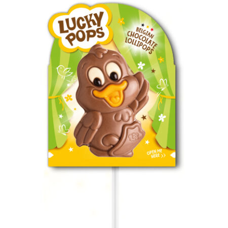 Lucky Pops Belgian Chocolate Lollipop Pasen 20g