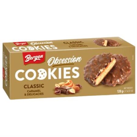 bergen cookies classic caramel delicacies 128g koekjes