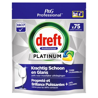 Dreft Platinum Vaatwascapsules 75 Citroen Capsules