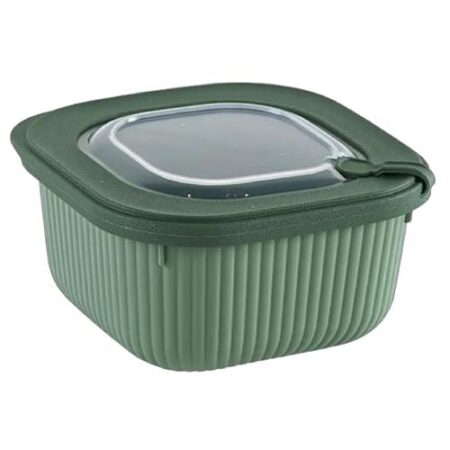 Vierkante Microline bewaardoos 1800 ml met deksel en microgolfklepje in assortiment kleuren