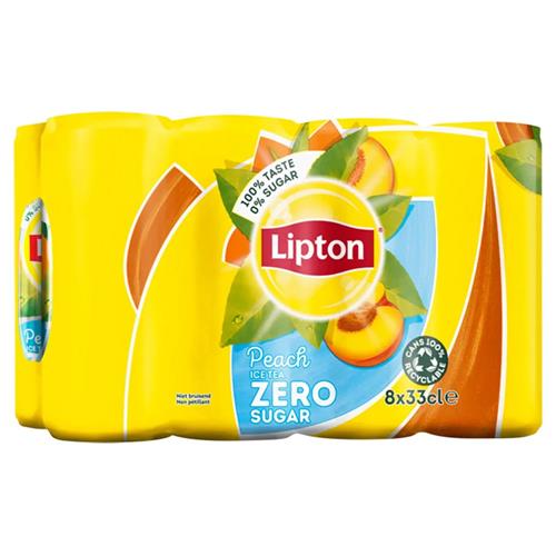 Lipton Ice Tea Peach Zero 8 x 33cl - Afbeelding 2