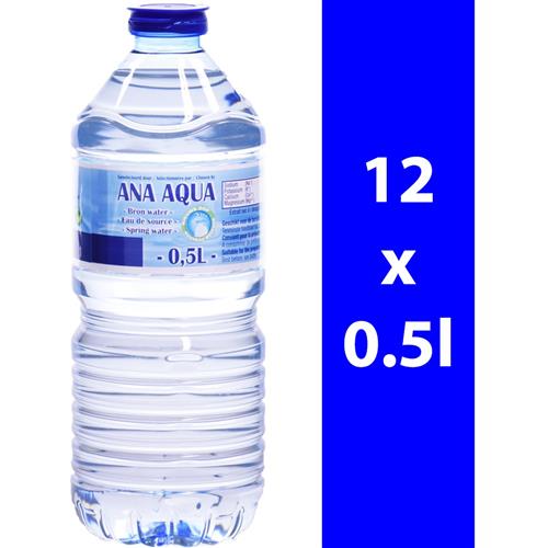 Ana Aqua bronwater 12 x 0,5L – natuurlijk plat water