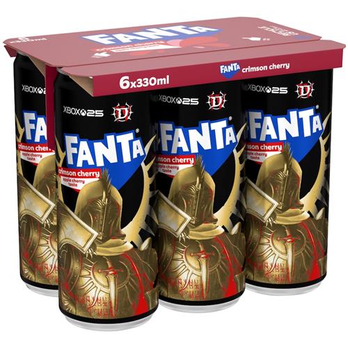 Fanta Crimson Cherry 6 x 33cl Apple Cherry