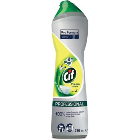 Cif Cream Lemon - Professional - Krachtig In Harde Vuilverwijdering - Glanzend Schoon 750ml