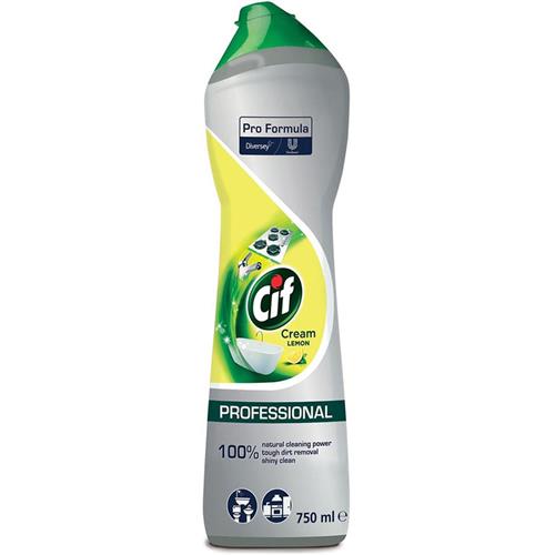 Cif Cream Lemon - Professional - Krachtig In Harde Vuilverwijdering - Glanzend Schoon 750ml
