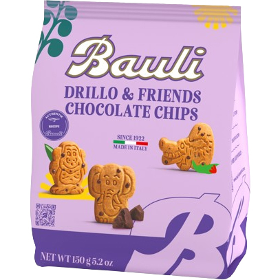 Bauli Drillo & Friends Chocolate Chips Koekjes 150g