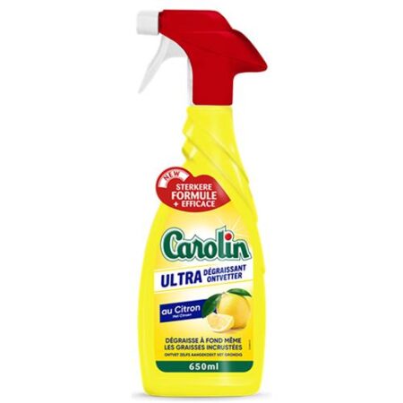 Carolin Ontvetter Spray Citroen 650 ml | Vetvrij & Fris