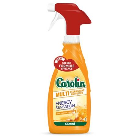 Carolin Multi Ontvetter Energy Sensation 650 ml – krachtige keukenreiniger